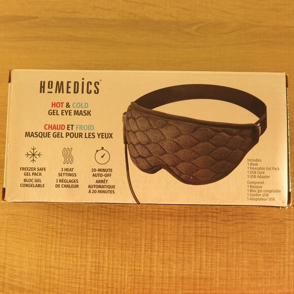 Homedics Hot and Cold Gel Eye Mask ---> New but open box, never use - Picture 1 of 3